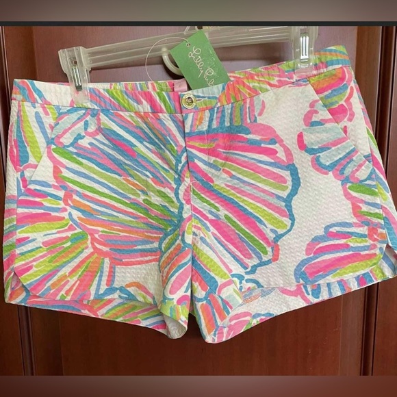 🆕Lilly Pulitzer Adie Shorts ‘Shellebrate’ 🐚 - Picture 3 of 3